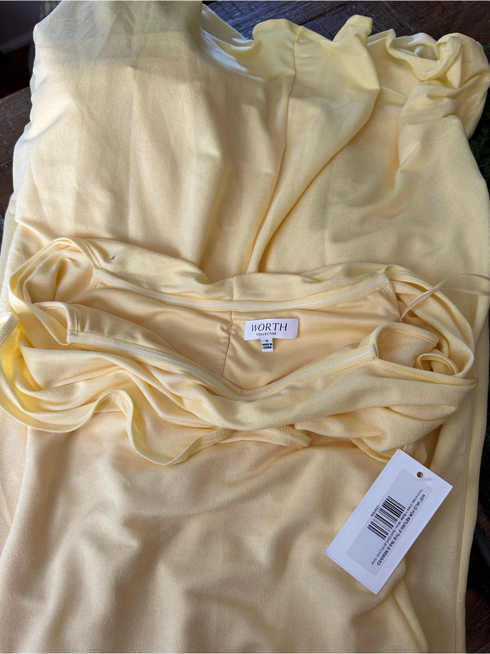 Worth collective Tommie Maxi Dress in Butter Yellow - Bump Friendly - Small - Picture 3 of 8